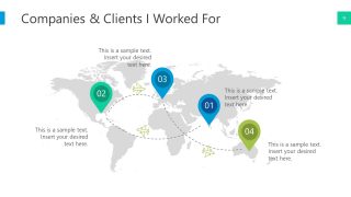 PPT Template Map Global Reach