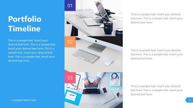 Portfolio Timeline Photo Presentation
