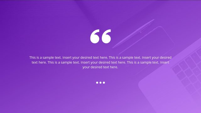 Infographic Background Quote Slide