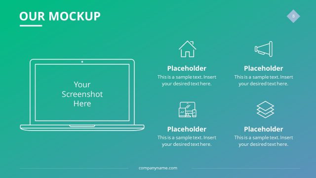 Mockup Laptop PowerPoint Infographic