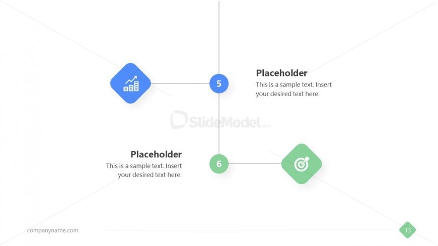 Verticle Timeline PowerPoint Template 