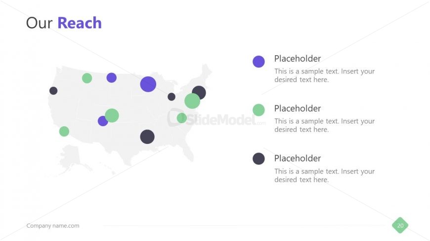 USA Map Silhouette PPT