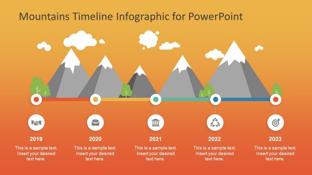 Mountains Timeline PowerPoint Template