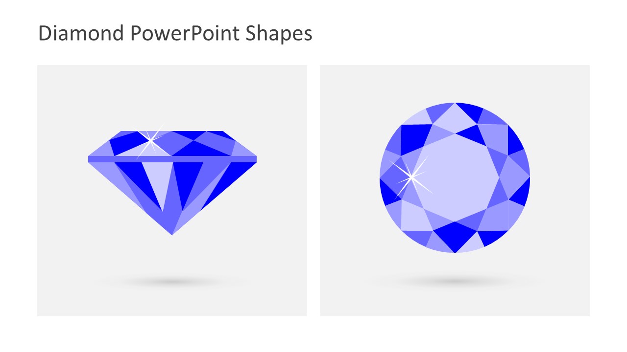 Editable Flat Shape of Diamond