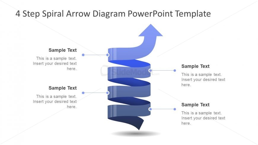 Shape of Arrow Spiral Template