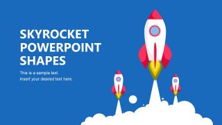 Skyrocket Three Shapes Startup PPT