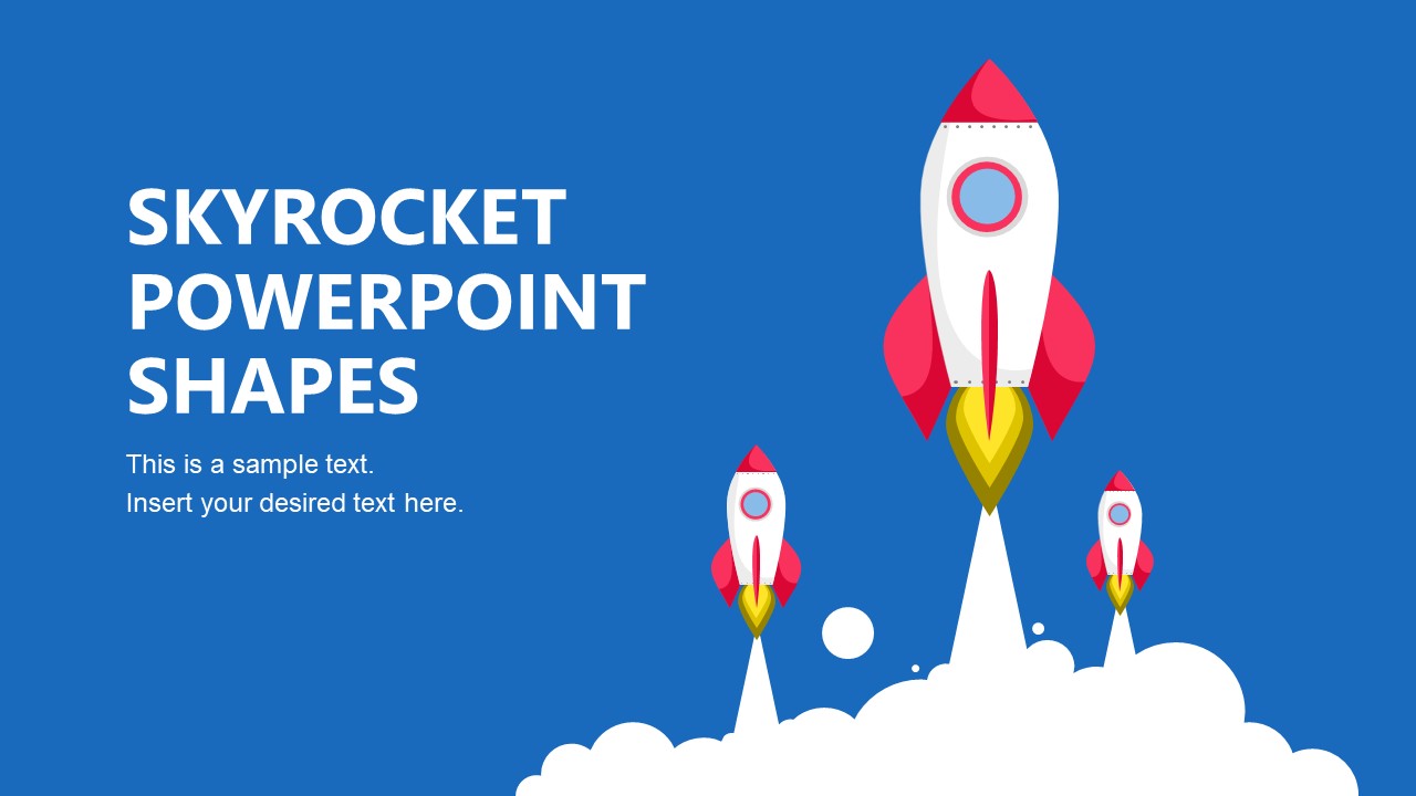 Skyrocket Three Shapes Startup PPT