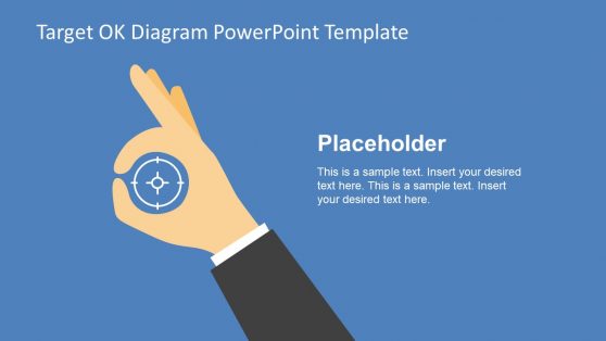 Target OK Hand Concept for PowerPoint