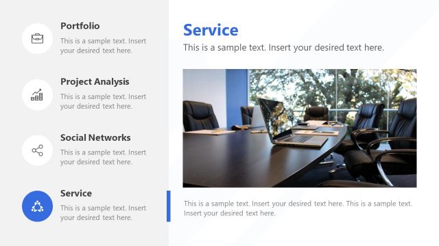 Services PowerPoint Template Optimistic