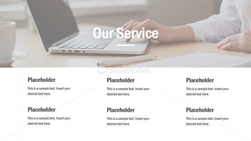 Slider Of Company Service PowerPoint - SlideModel