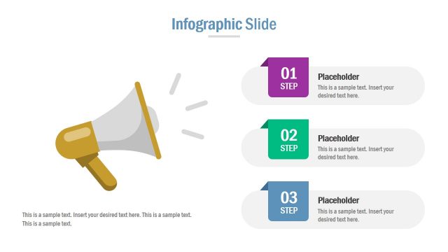 Loud Speaker PowerPoint Infographics
