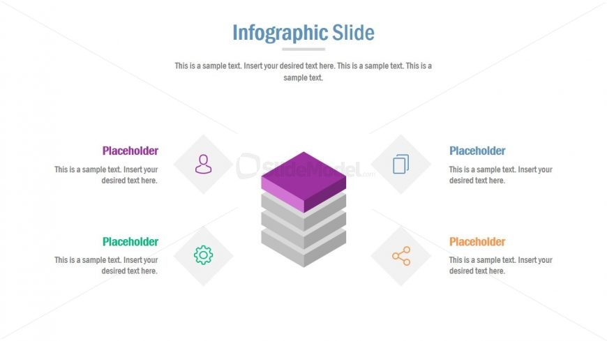 Stacked Diagram Template of PowerPoint