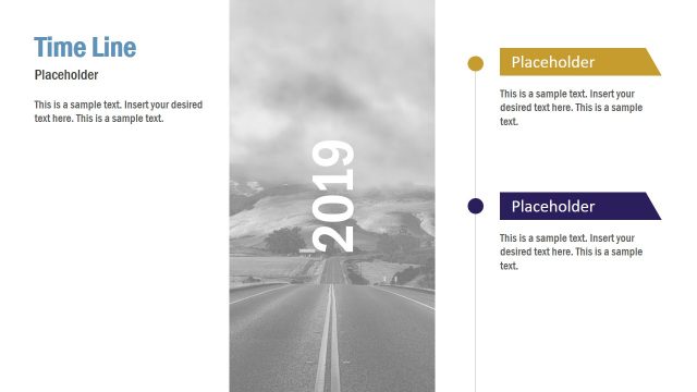 Vertical Timeline Template of PowerPoint