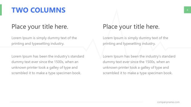 Two Columns Comparison Template