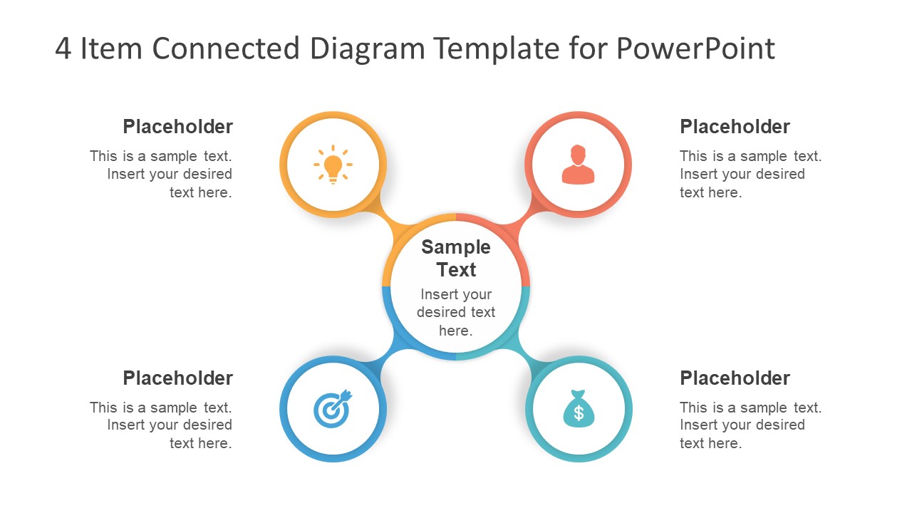 Template of Infographic Connect Diagram