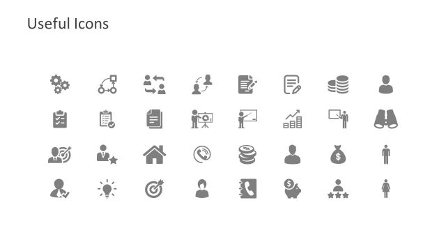 Slide of Useful Icons Business Growth