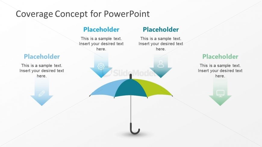 3 Segment PowerPoint Umbrella