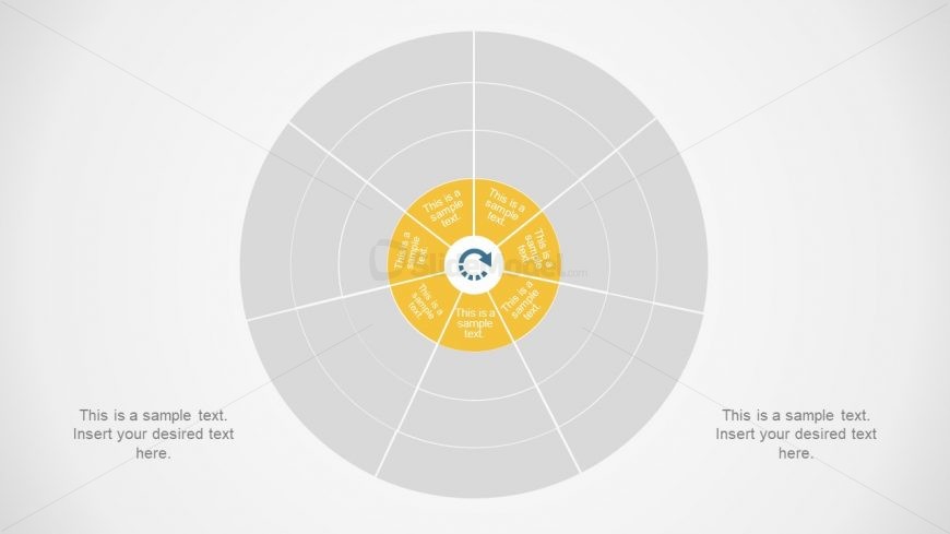 Presentation Layout with Circular Diagram