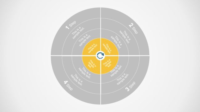 4 Layers of Circles for PPT Diagram