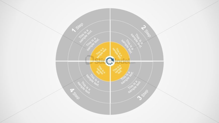 Quick and Easy 4 Steps Circular Diagram