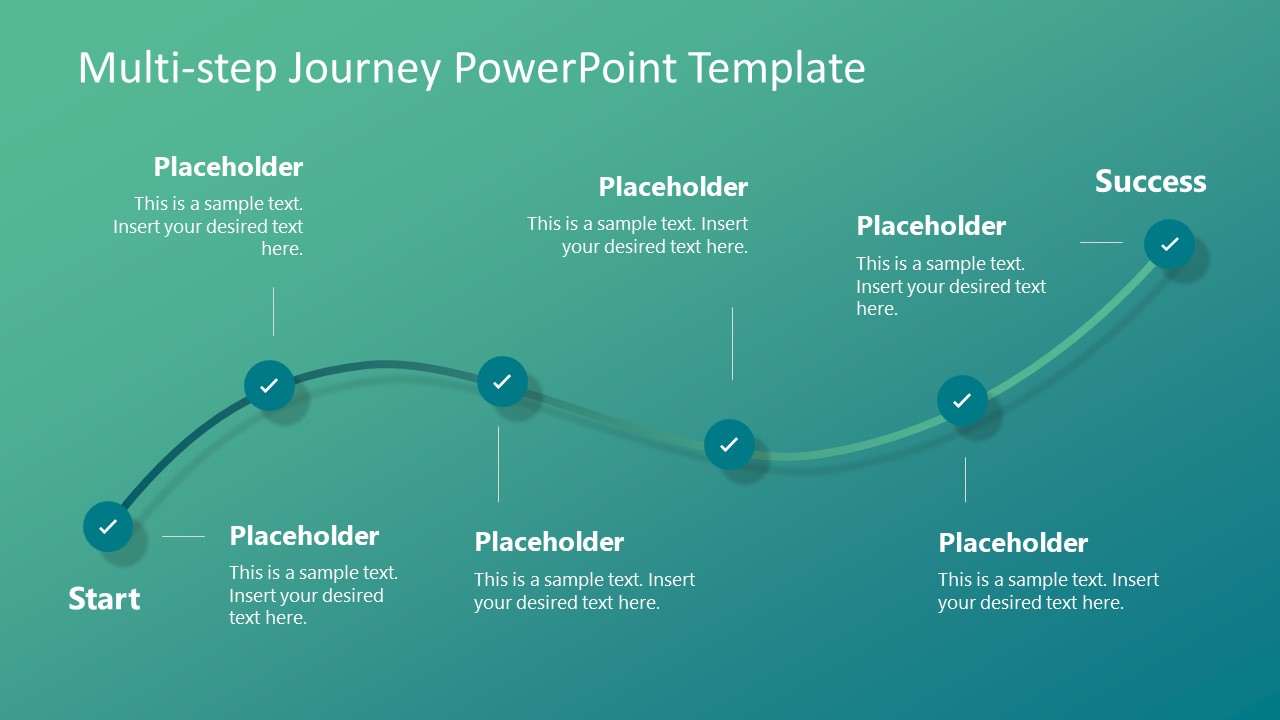 Multi Step Journey PowerPoint Template SlideModel