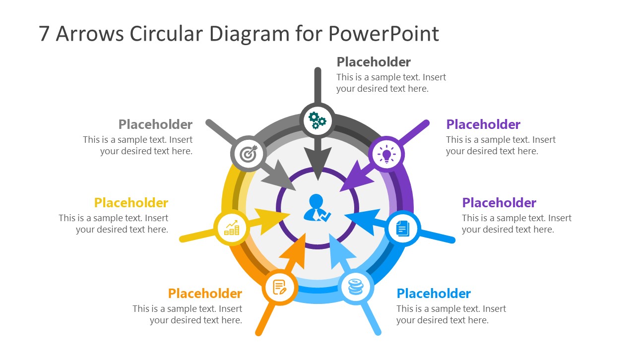 Infographic PowerPoint of 7 Arrows