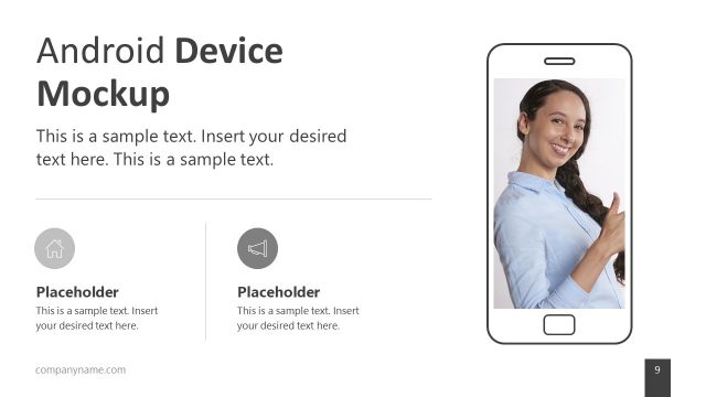 Minimalist Android Device Mockup