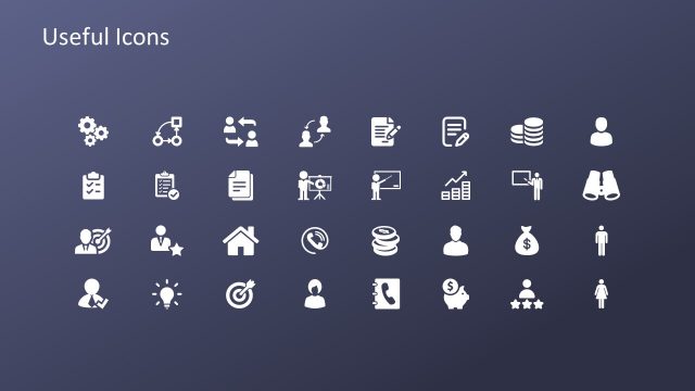 Slide of Infographic Useful Icons