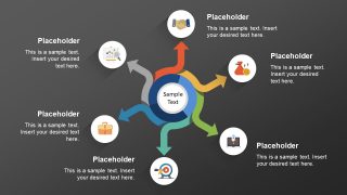 Slide of 6 Steps Circular Diagram 