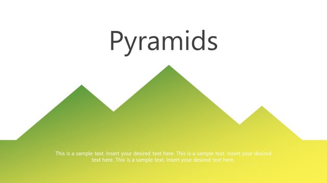 Pyramids PowerPoint Gradient Cutouts