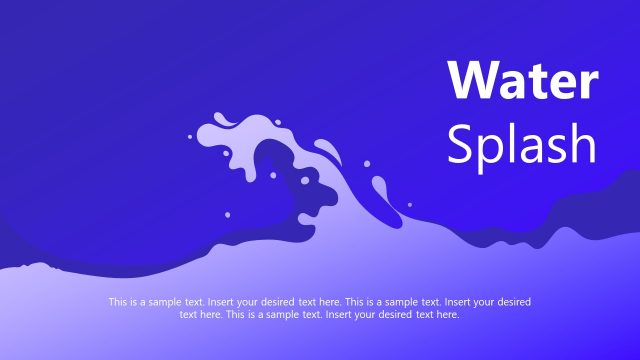 Splash of Water Graphics Design PPT