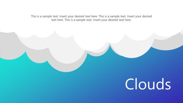 Cloud Shape Cutout Background Idea