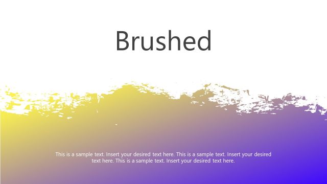 Brushed Style Cutout PowerPoint
