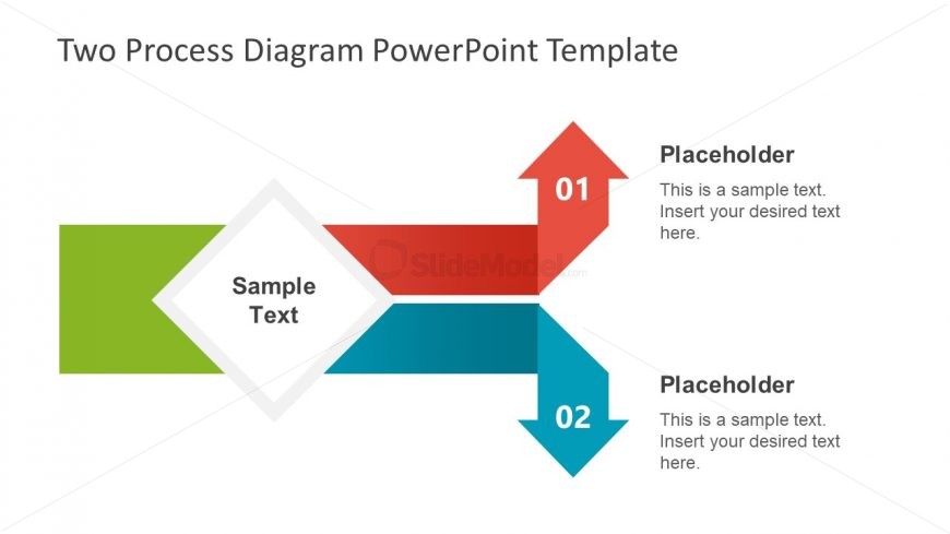 Split Arrows PowerPoint Diagram