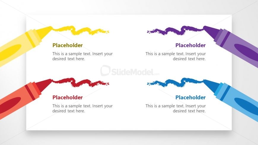 PowerPoint Shapes of Crayon
