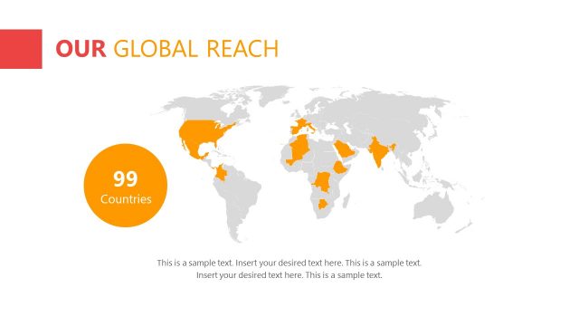 World Map PowerPoint Global Reach