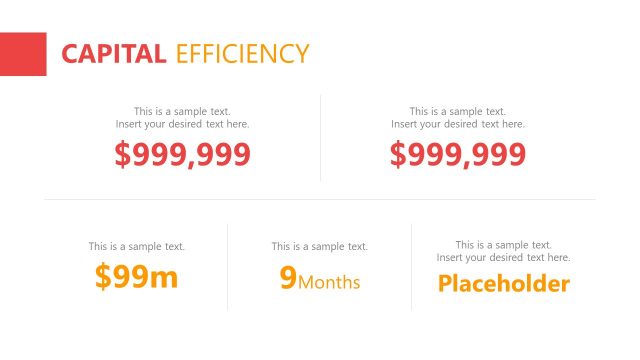Capital Efficiency Template PPT