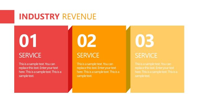 Three Segments PowerPoint Industry Revenue