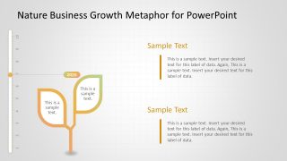 Tree Metaphor with Two Leaves for Growth Concept 