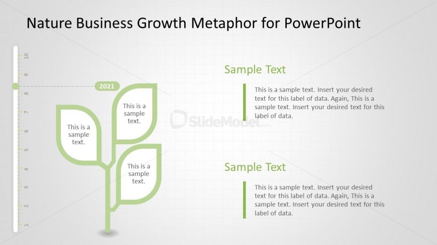 Phase Three Growth Metaphor Plant Slide Template