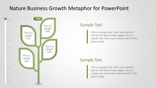 Metaphor Tree Infographic Plan with Four Leaves