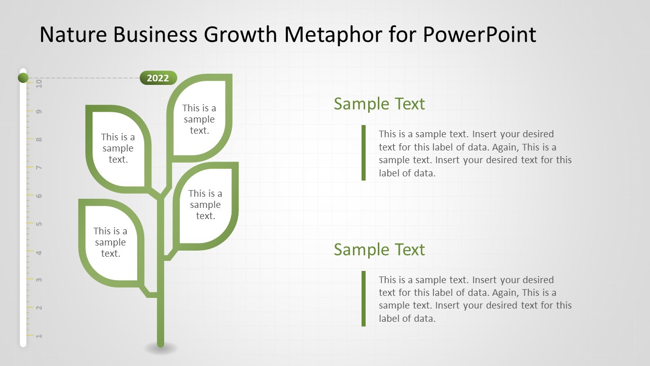 Metaphor Tree Infographic Plan with Four Leaves