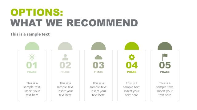 Recommendations Presenting Slide for PowerPoint