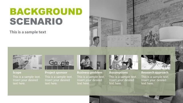 Background Scenario Slide Template – Consultancy Report
