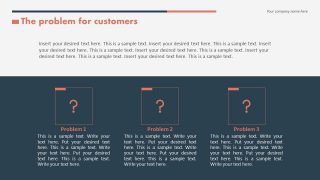 Editable Problems Infographic Slide for PowerPoint
