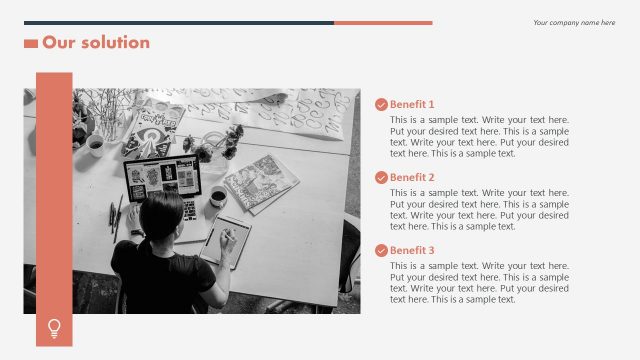 Our Solution Slide for Investors Pitch Deck