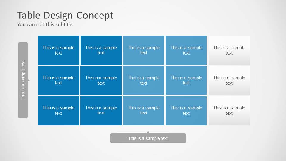 Table Design Concept for PowerPoint - SlideModel