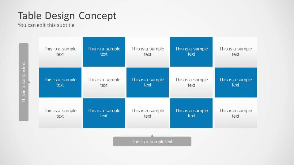 Table Design Concept for PowerPoint - SlideModel