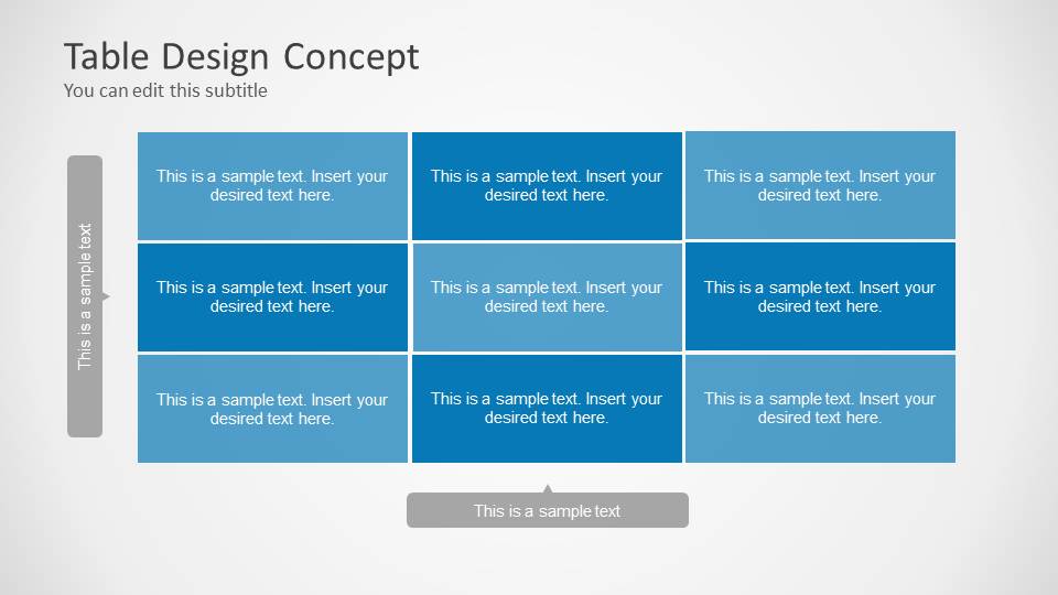 Table Design Concept for PowerPoint - SlideModel