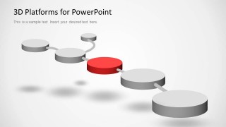 3D Platforms Slide Design for PowerPoint